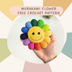 murakami flower free crochet pattern