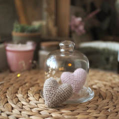pink and gray heart crochet pattern