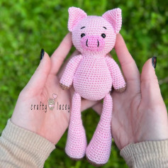 pink pig crochet pattern