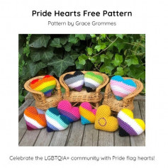 pride hearts free pattern
