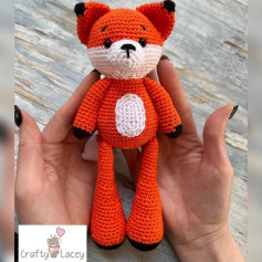 red fox, white muzzle crochet pattern