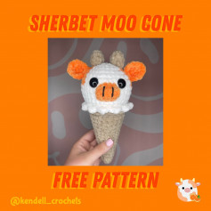 sherbet moo cone free pattern