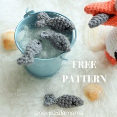 small gray fish crochet pattern
