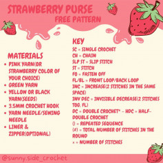strawberry purse free pattern