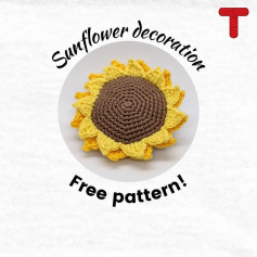 sunflower decoration free pattern