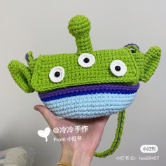 three-eyed monster, 3-eyed crochet pattern