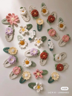 3 flower hairpin crochet patterns