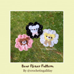 bear flower pattern