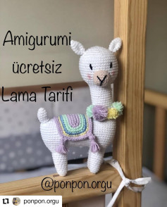 beyaz lama yün tığ işi modeli,