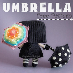 black umbrella crochet pattern