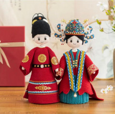 bride and groom doll crochet pattern