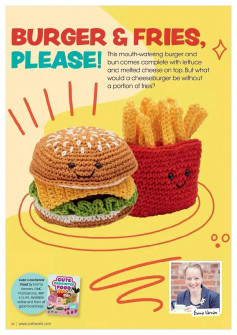 burger fries please crochet pattern