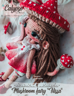 calypos crochet mushroom fairy nissa