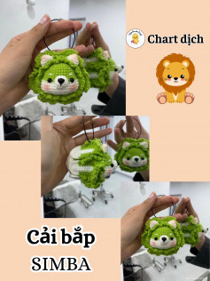 chart móc len cải bắp simba