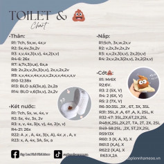 chart móc len toilet và cớt, shit, cứt, phân.