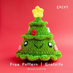 Christmas tree crochet pattern with star on top