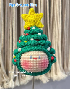 Christmas tree mochi crochet pattern