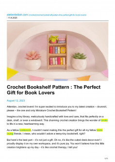 crochet bookshelf pattern the perfect gift for book lovers
