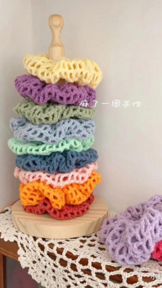 crochet hair tie pattern