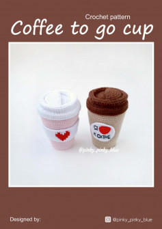 crochet pattern coffee to go cup