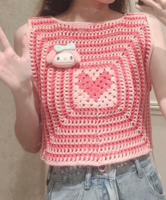 Crochet pattern for a rectangular sweater