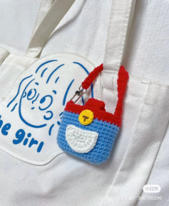 Crochet pattern for headphone bag Doremon headphone case (crochet 3.0)