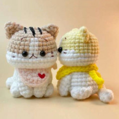 Cute cat crochet chart