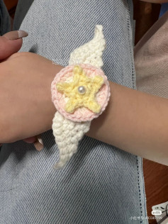 five-pointed star bracelet crochet pattern