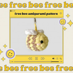 free bee crochet pattern