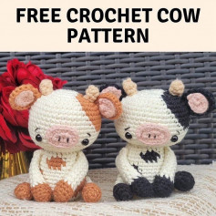 free crochet cow pattern