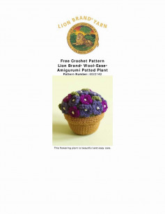 Free Crochet Pattern from Lion Brand Yarn Lion Brand® Wool-Ease® Amigurumi Potted Plant