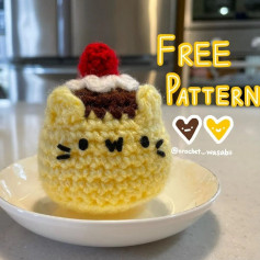 free pattern cat head cake