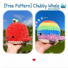 free pattern chubby whale