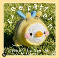 free pattern pepper the bee pal