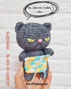 free pattern what am i making now, black cat