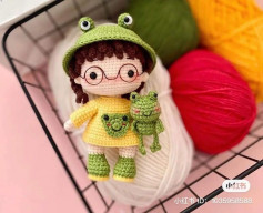 Frog doll crochet pattern