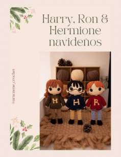 harry, ron and hermione navidenos