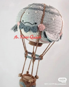 Hot air balloon crochet pattern