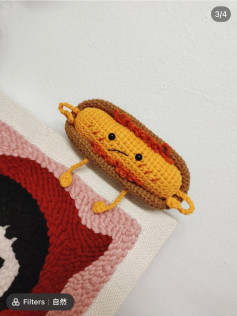 hot dog crochet pattern