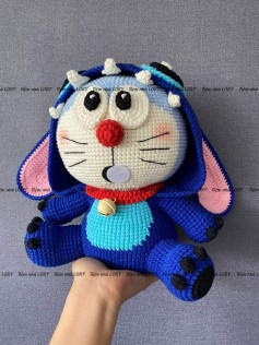 hướng dẫn móc len doreamon cosplay stitch crochet tutorial