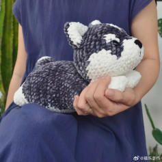 Husky pillow doll crochet pattern