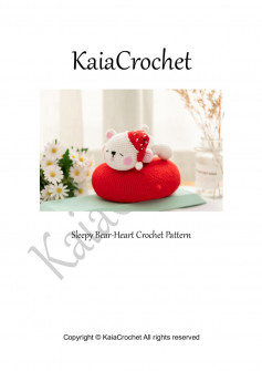 kaia crochet sleepy bear heart crochet pattern