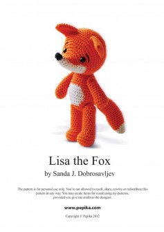 Lisa the Fox crochet pattern