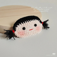 little girl hairpins crochet pattern