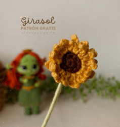 Patrón de crochet de girasol