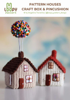 PATTERN HOUSES CRAFT BOX & PINCUSHION