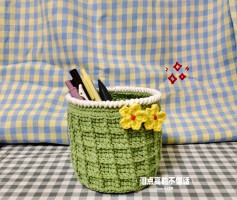Pen basket crochet pattern