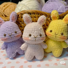 Rainbow rabbit crochet pattern