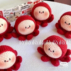 red hat octopus crochet pattern
