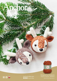 Reindeer Ornament crochet pattern